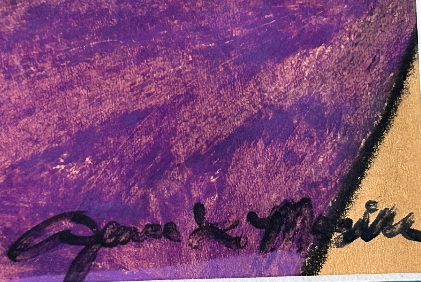 MODERNISTIC PASTEL DRAWING OF BIRD SIGNED