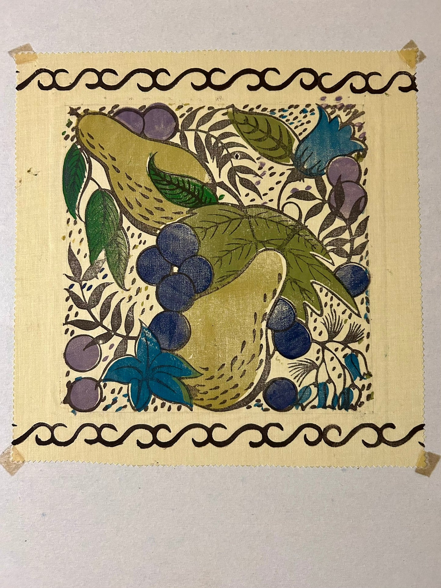 MILWAUKEE WORKS PROGRESS ADMINISTRATION LARGE ALBUM OF SILK SCREEN ILLUSTRATIONS ON CLOTH