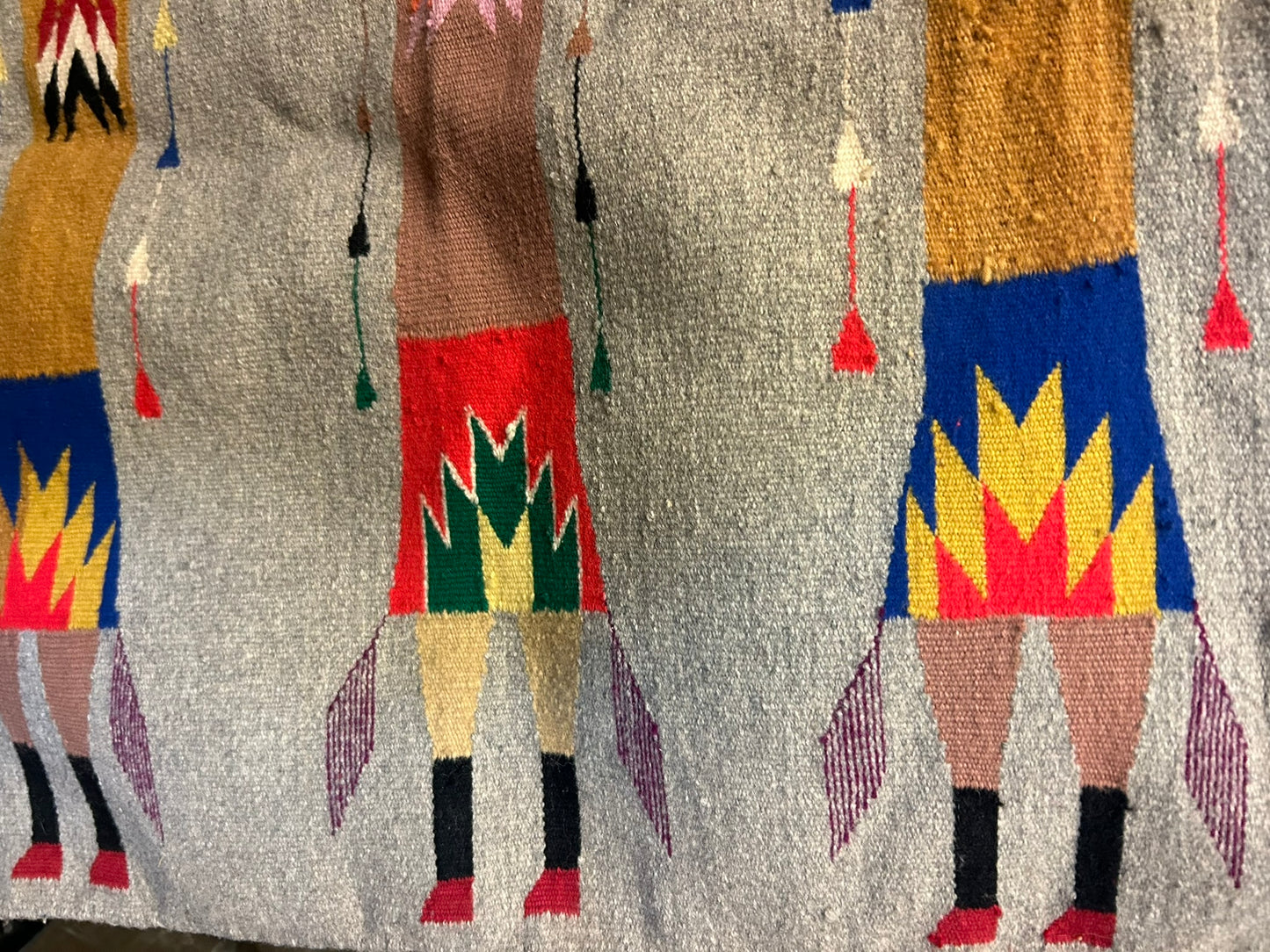 NAVAJO RUG WITH YEI FIGURES