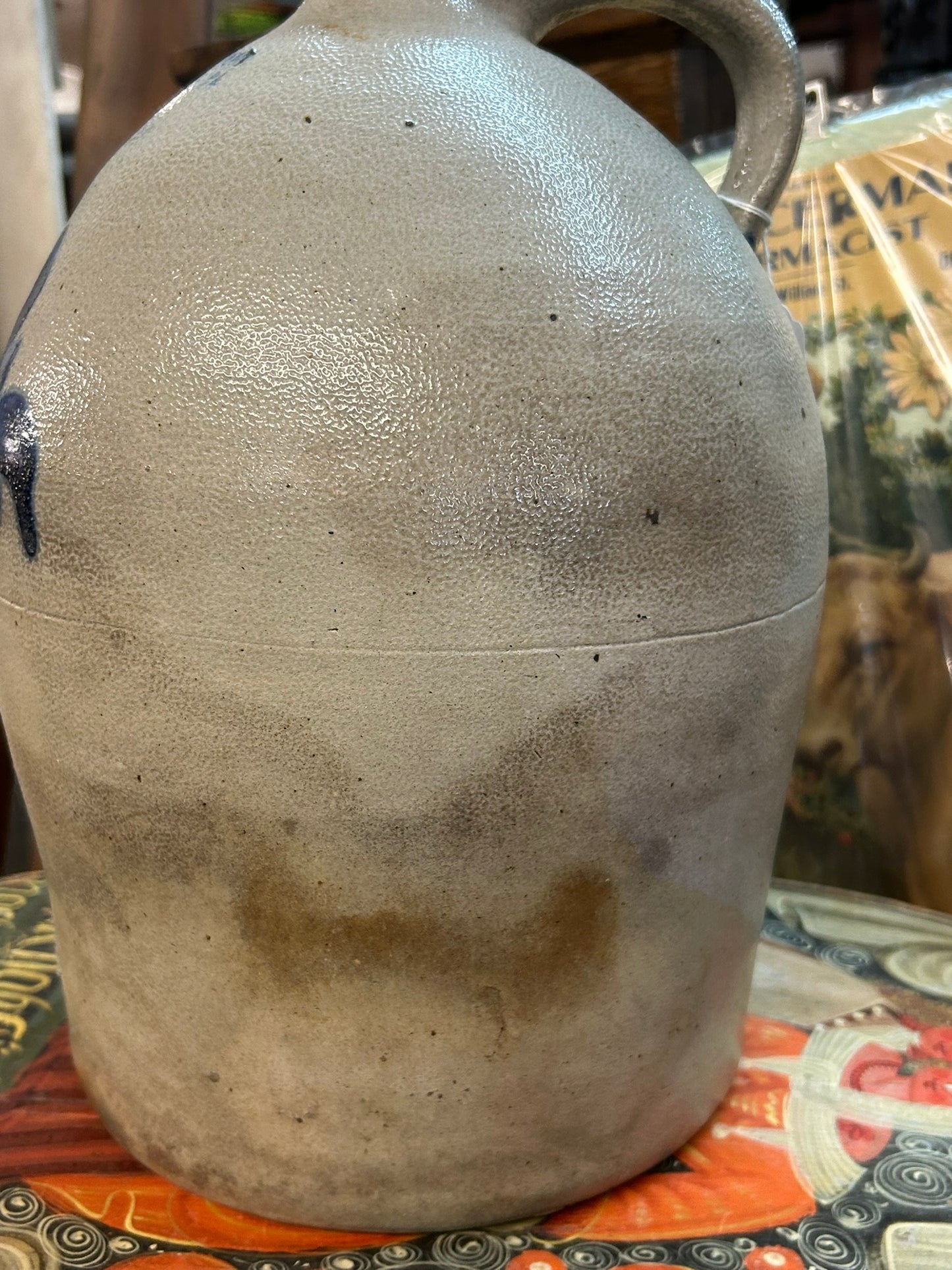 COWDEN WILCOX 1800's PENNSYLVANIA ANTIQUE 2 GALLON JUG