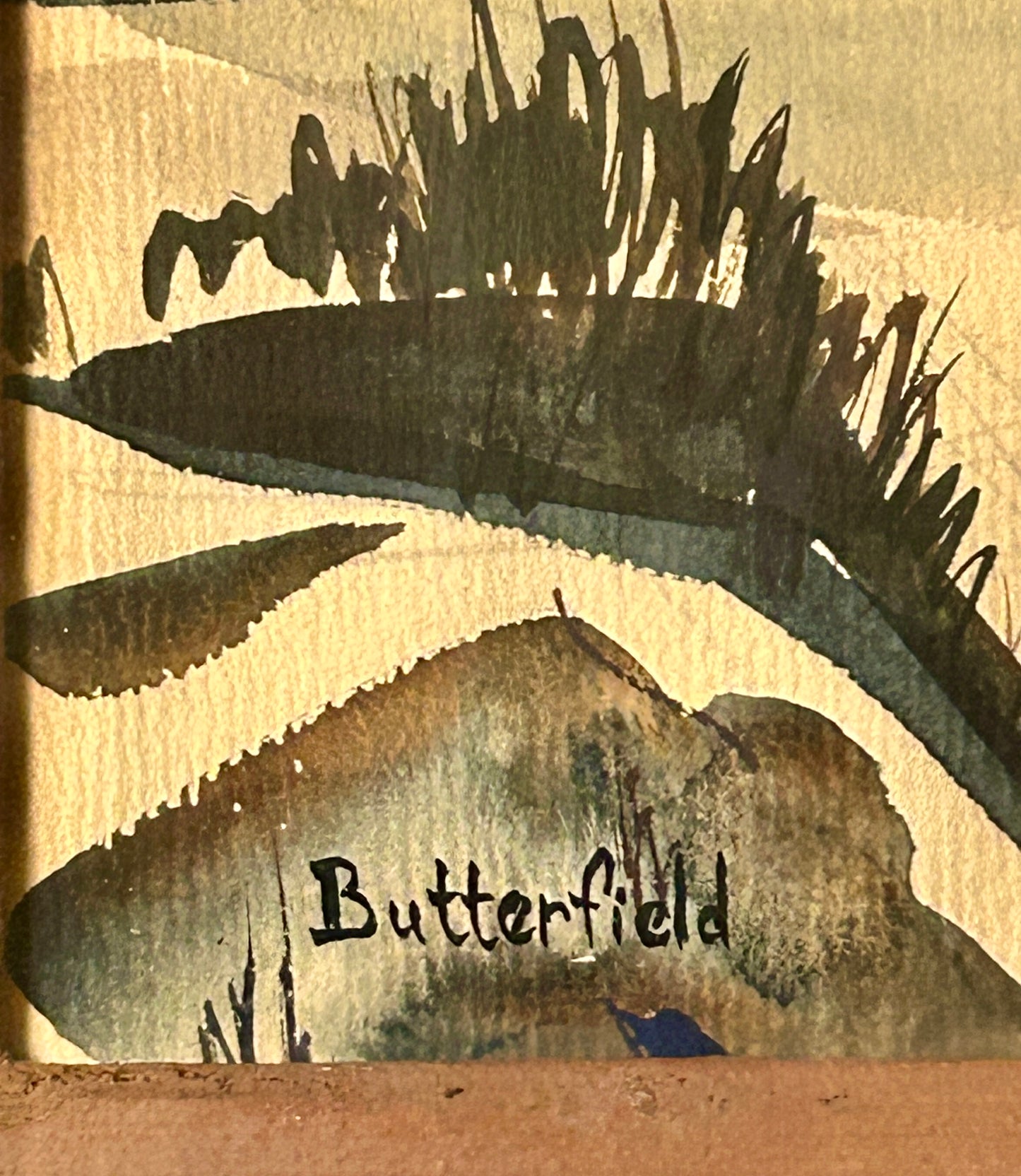 BIRGER SANDZEN STUDENT TED BUTTERFIELD WATERCOLOR