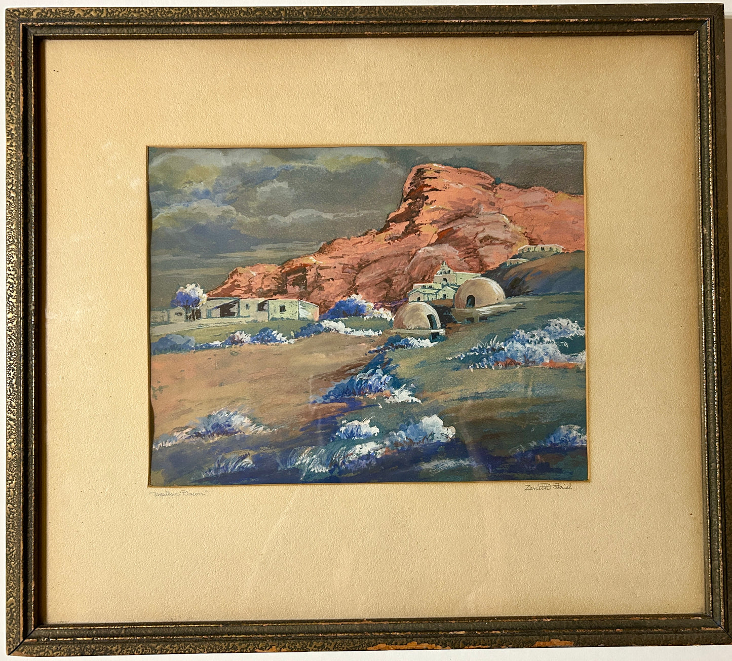 KANSAS CITY ARTIST ZENITH FRIEL WATERCOLOR