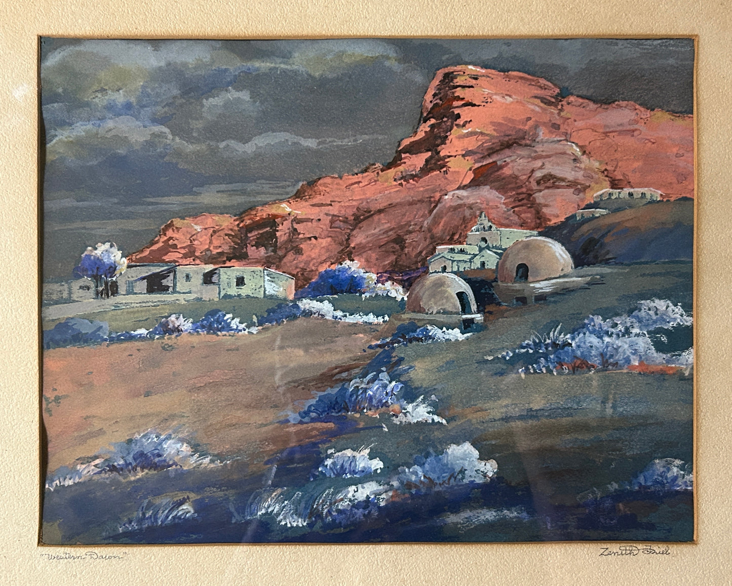 KANSAS CITY ARTIST ZENITH FRIEL WATERCOLOR