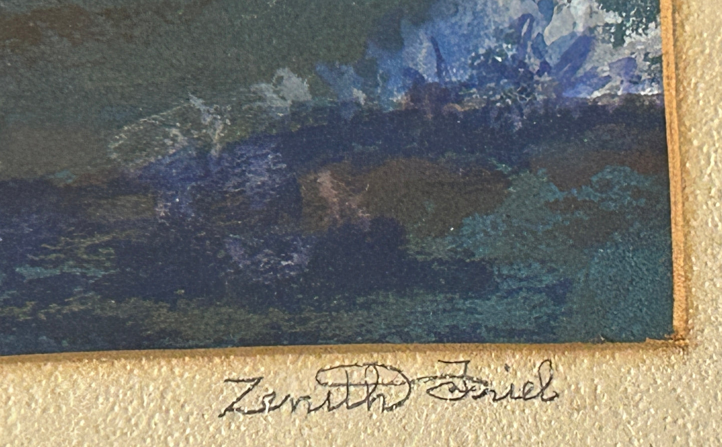 KANSAS CITY ARTIST ZENITH FRIEL WATERCOLOR