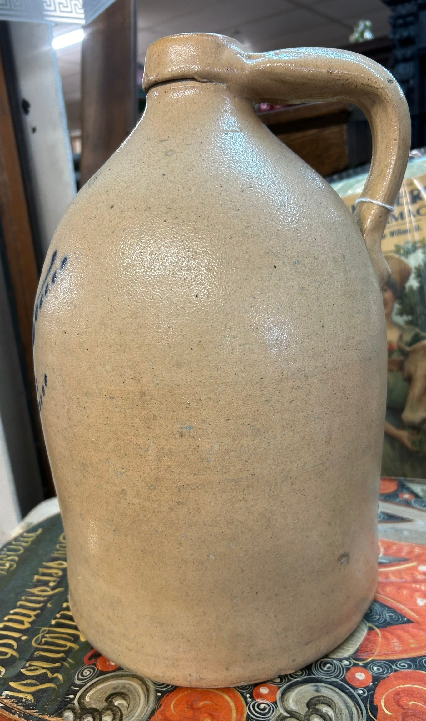 E & L P NORTON BENNINGTON VERMONT 2 GALLON ANTIQUE STONEWARE JUG