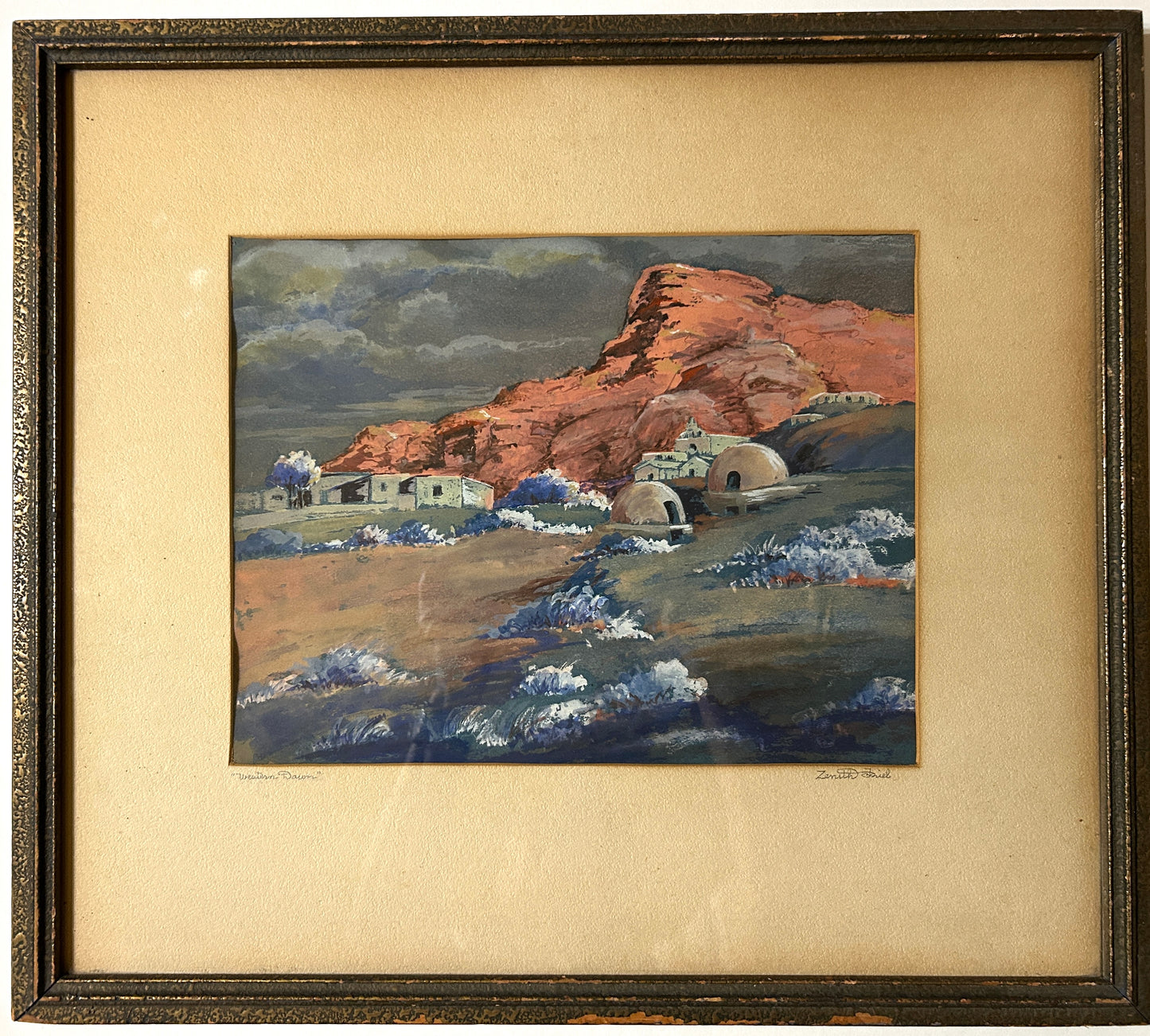 KANSAS CITY ARTIST ZENITH FRIEL WATERCOLOR