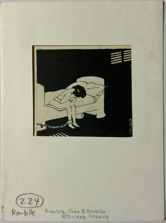 AUGUSTE JEAN B. ROUBILLE 1872-1955 FRENCH DRAWING