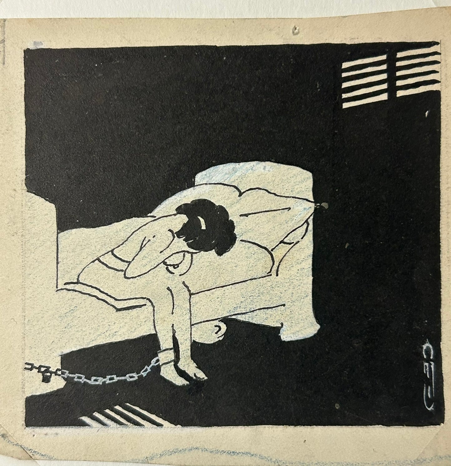 AUGUSTE JEAN B. ROUBILLE 1872-1955 FRENCH DRAWING