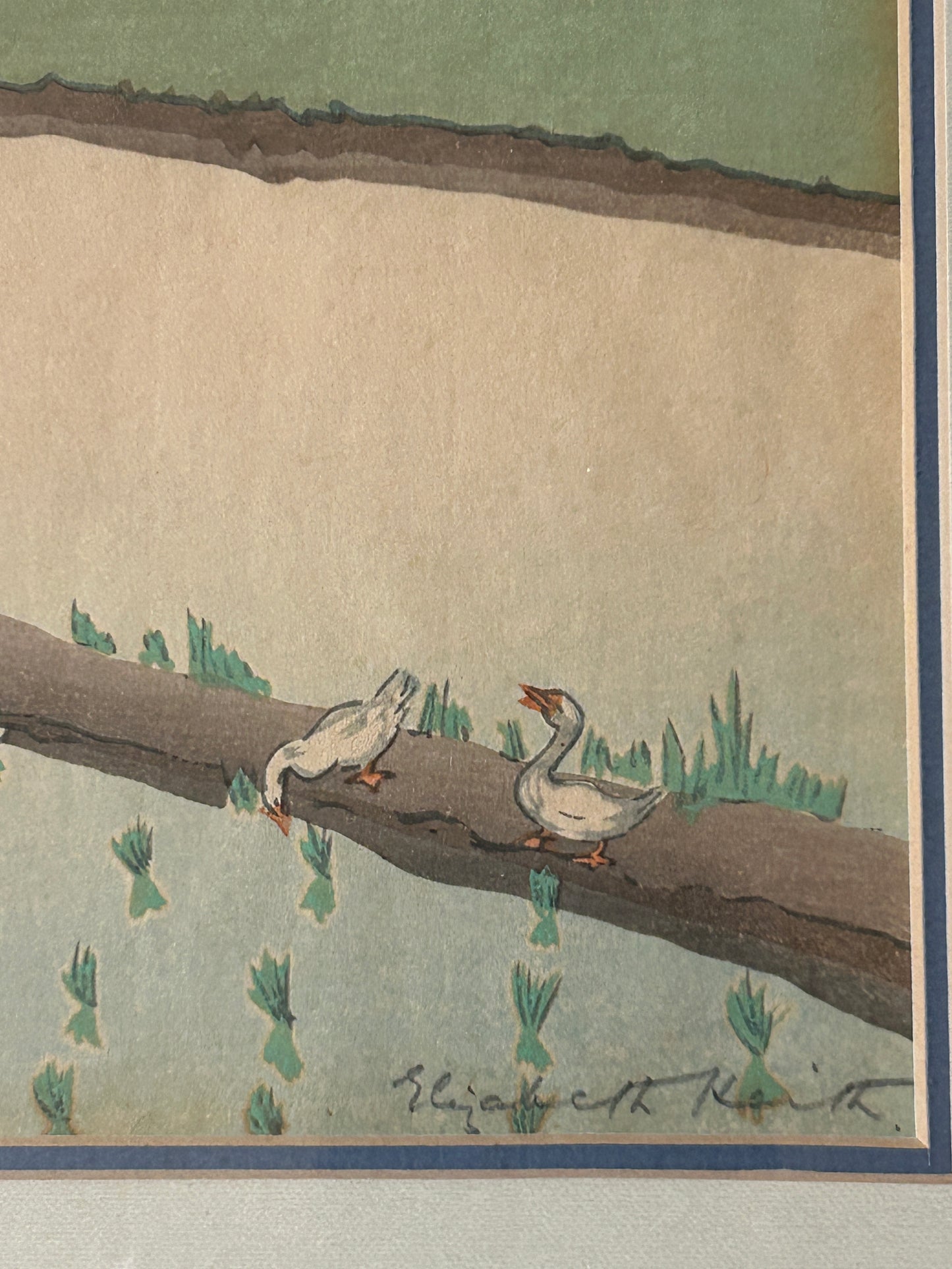 ELIZABETH KEITH 1887-1956 SCOTTISH ARTIST WOODBLOCK