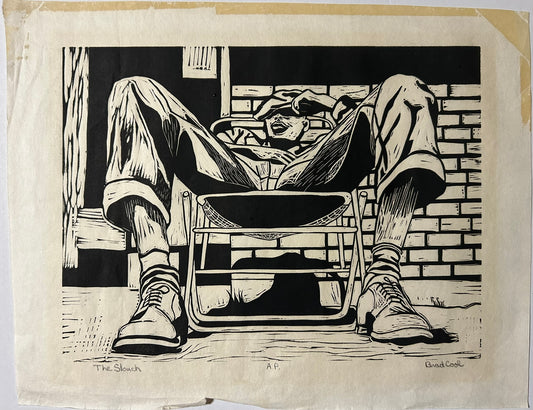 BRAD COOL NEBRASKA & WYOMING ARTIST PRINT "THE SLOUCH"
