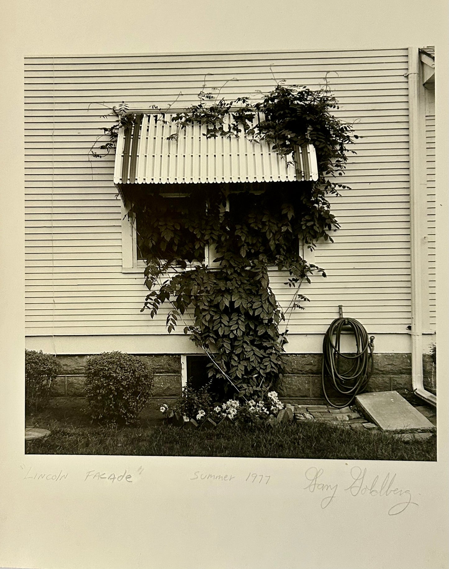 GARY GOLDBERG PHOTOGRAPH "LINCOLN FACADE" SUMMER 1977