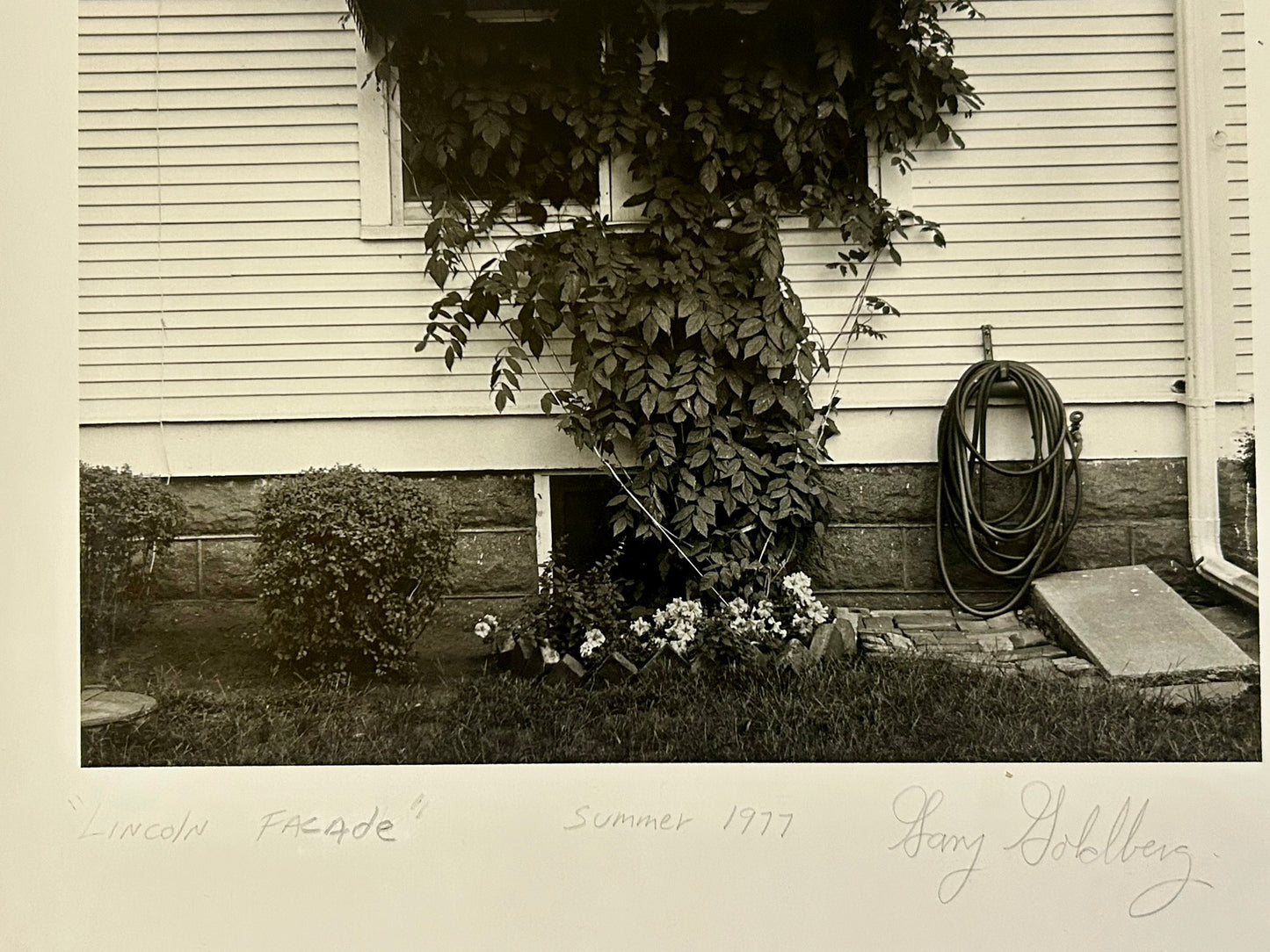 GARY GOLDBERG PHOTOGRAPH "LINCOLN FACADE" SUMMER 1977