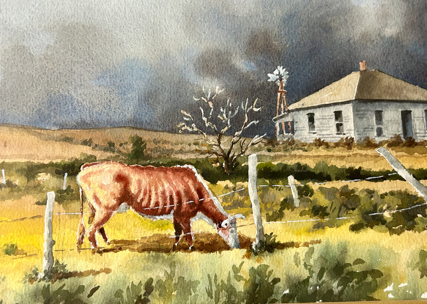 ROBERT HAWKINS, BEAVER CROSSING AND HEBRON NEBRASKA 1906-1998 ARTIST PAINTING