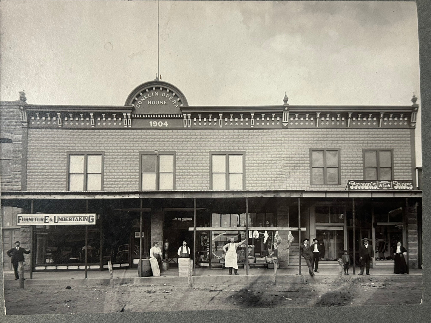 ARKANSAS CITY, KANSAS EARLY TOWN PHOTOGRAPH