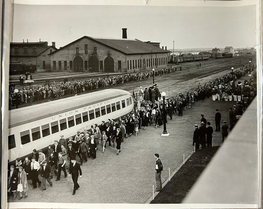 NORTH PLATTE NEBRASKA EARLY RR DEPOT PHOTO