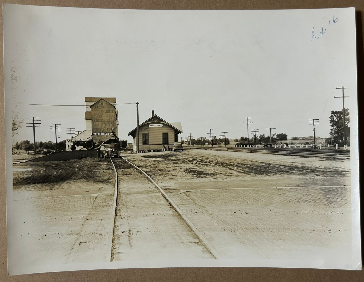 SHELTON NEBRASKA EARLY RR DEPOT PHOTO