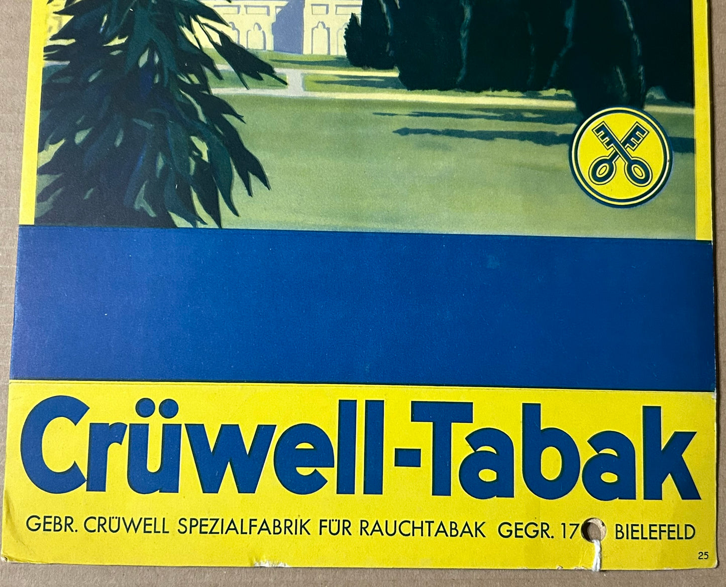 CRUWELL-TABAK GERMAN EARLY SIGN