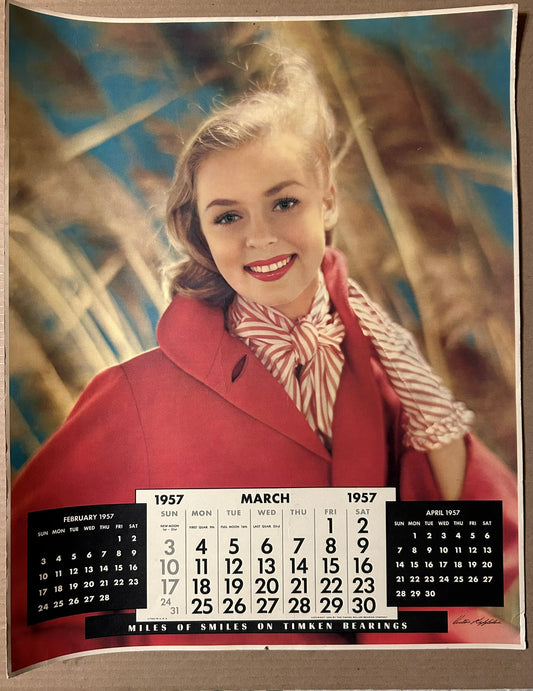 1957 VICTOR KEPPLER PIN UP ADVERTISING CALENDAR PROTOYPE