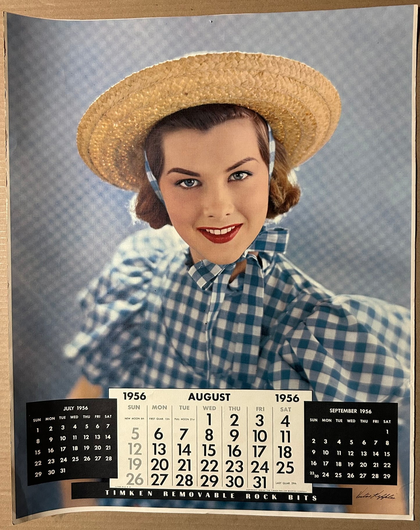 1956 VICTOR KEPPLER PHOTOGRAPHER PRETTY GIRL CALENDAR