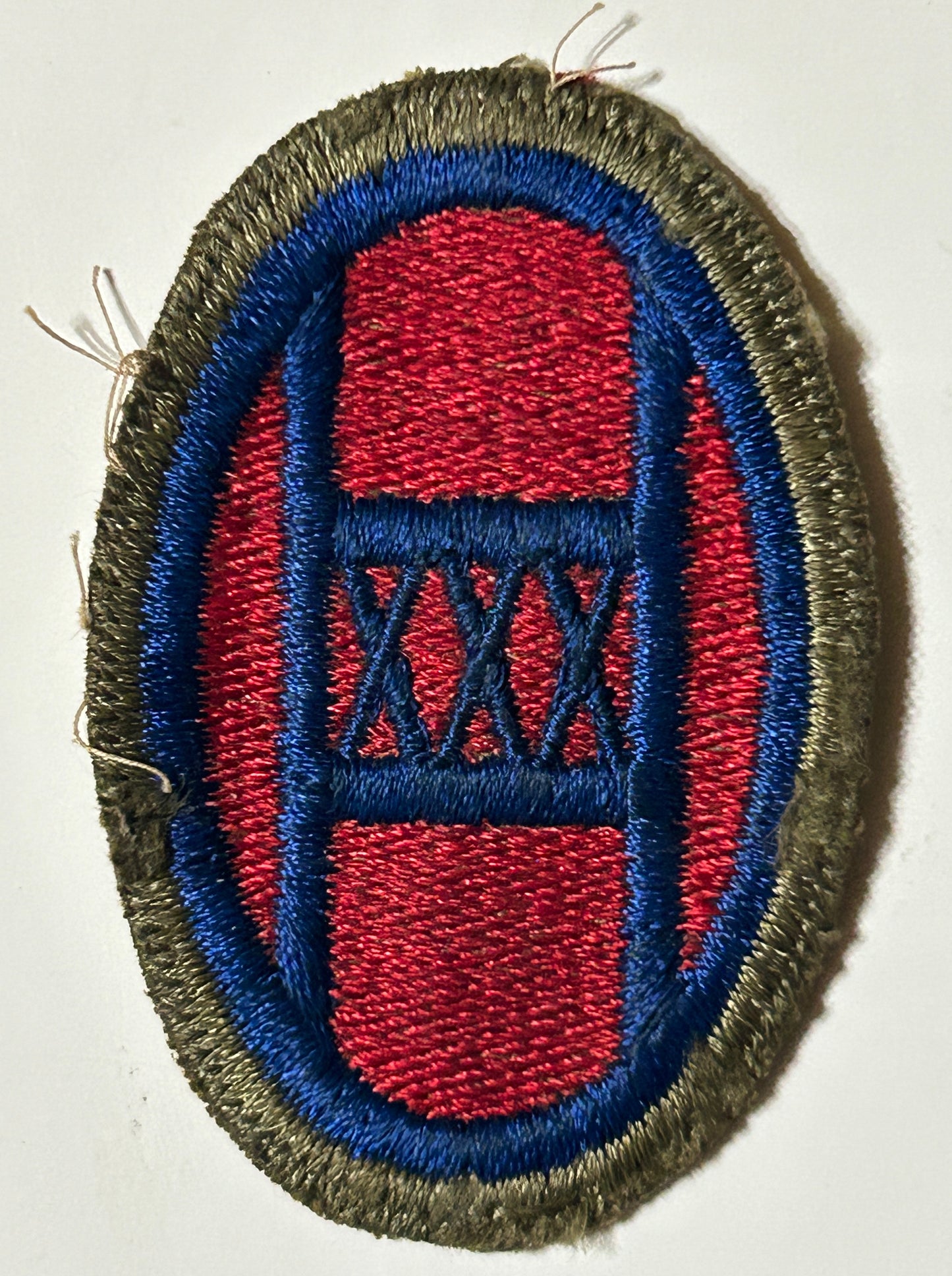 WWII U.S. ARMY 30TH INFANTRY DIVISION UNIT PATCH WITH RARER COLORS