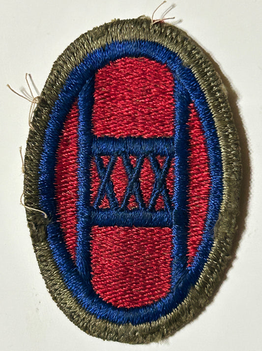WWII U.S. ARMY 30TH INFANTRY DIVISION UNIT PATCH WITH RARER COLORS