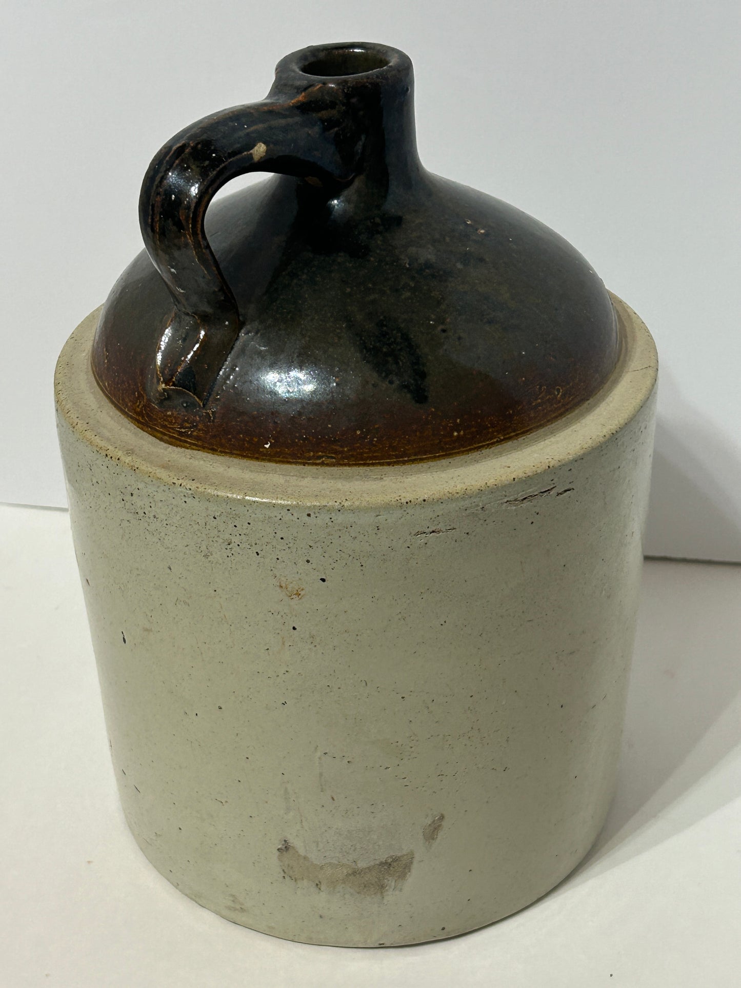 NEBRASKA STONEWARE ADVERTISING JUG FOR ENDICOTT NEBRASKA ADVERTISING FAIRCHILD BROTHERS PURE SORGHUM