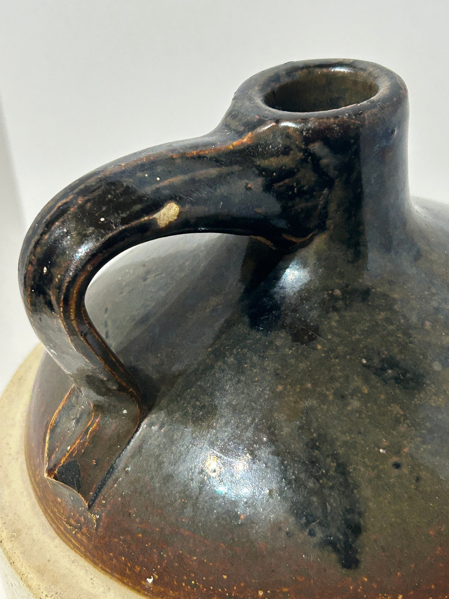 NEBRASKA STONEWARE ADVERTISING JUG FOR ENDICOTT NEBRASKA ADVERTISING FAIRCHILD BROTHERS PURE SORGHUM