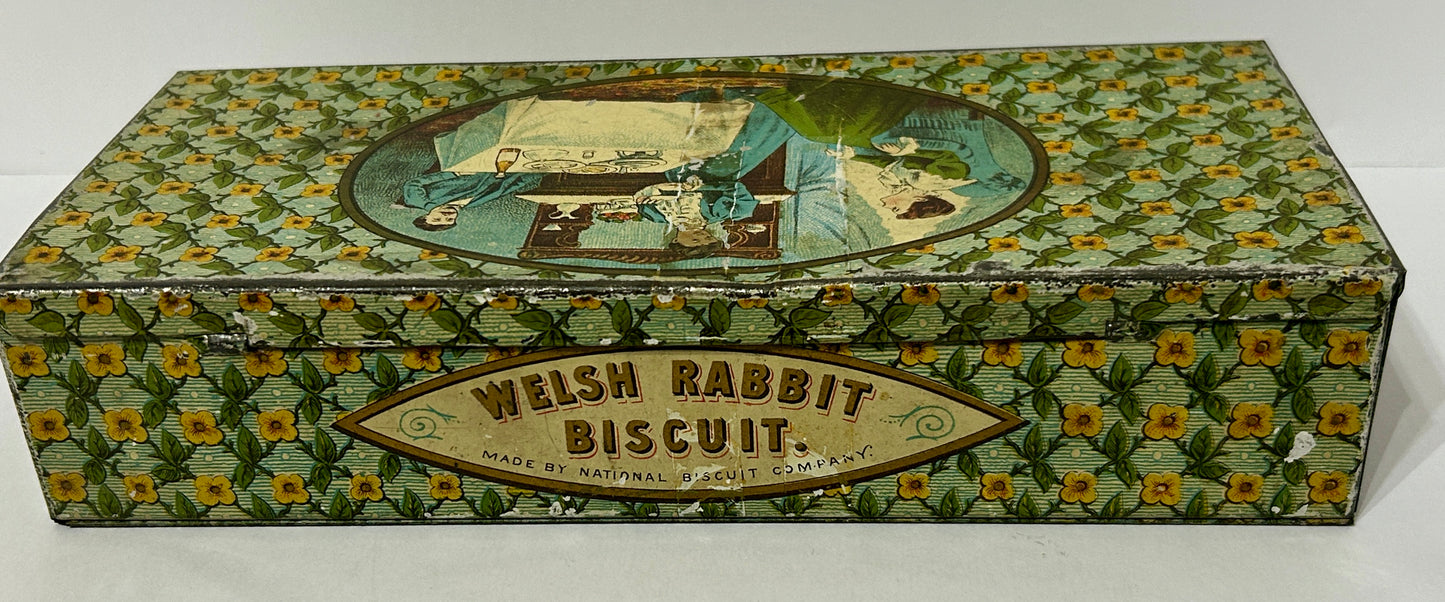 NATIONAL BISCUIT CO. WELSH RABBIT RARE BISCUITCO. TIN