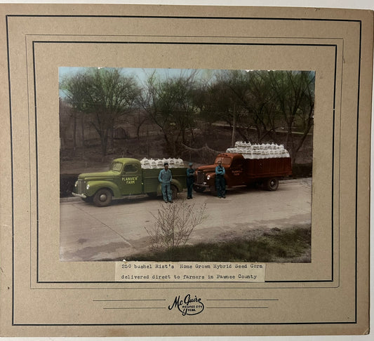 ADVERTISING PHOTO FOR PLAINVIEW FARM SEED CORN PAWNEE COUNTY NEBRASKA