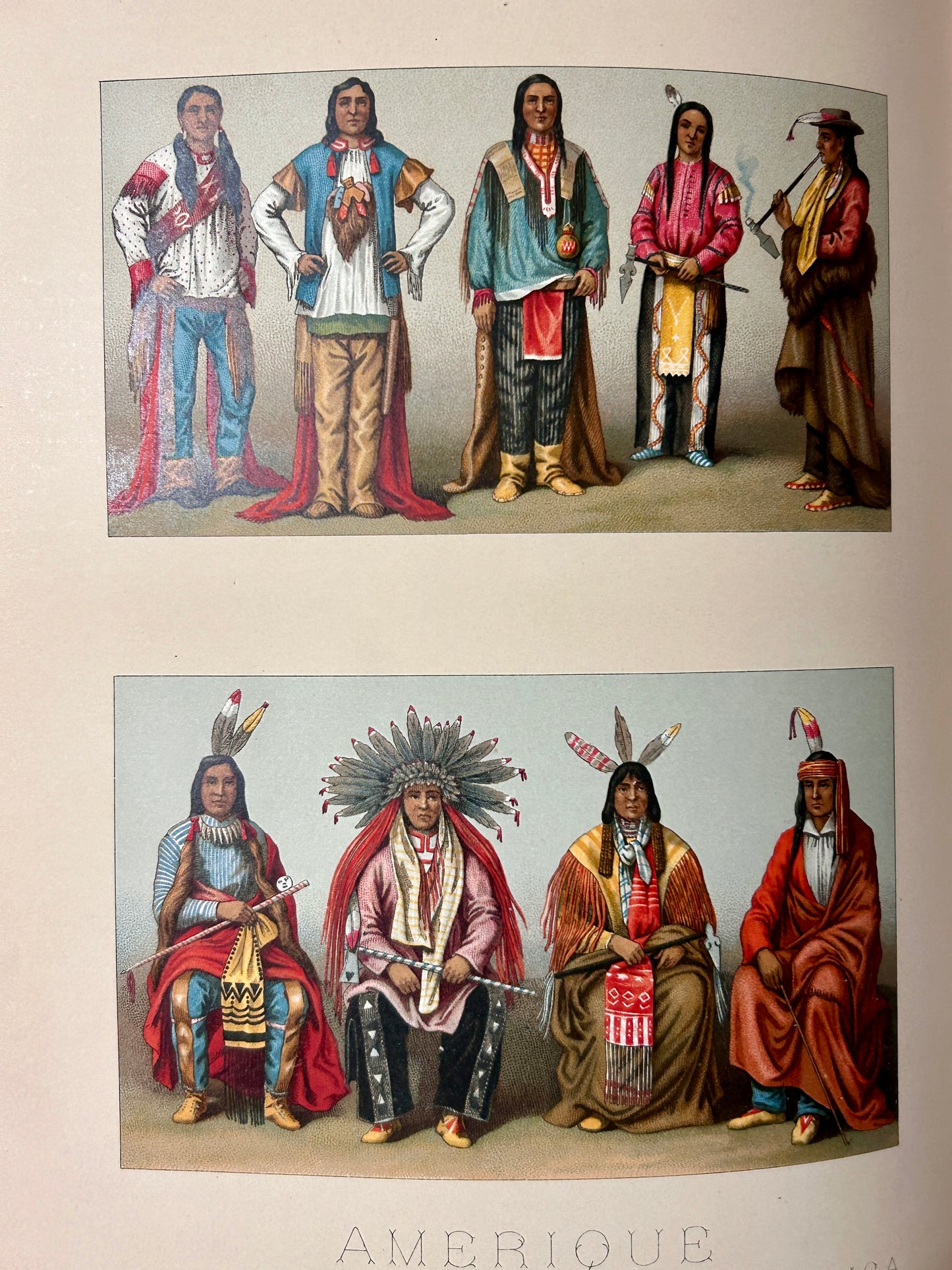 LE COSTUME HISTORIQUE RARE LARGE FOLIO SIX VOLUME 1888 SET OF CHROMOLITH0GRAPHS