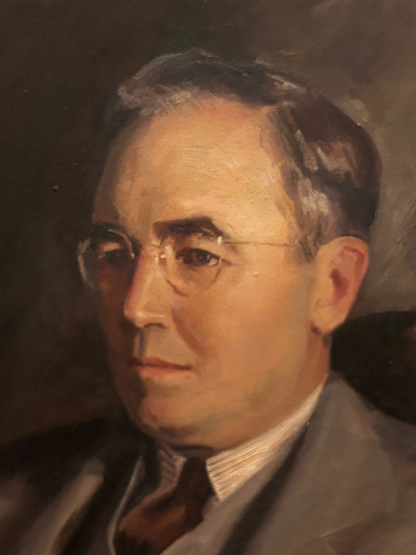 CLAUDE MONTGOMERY 1912-1990 PORTLAND MAINE ARTIST PORTRAIT OF ROBERT FERGUSON OF LINCOLN NEBRASKA