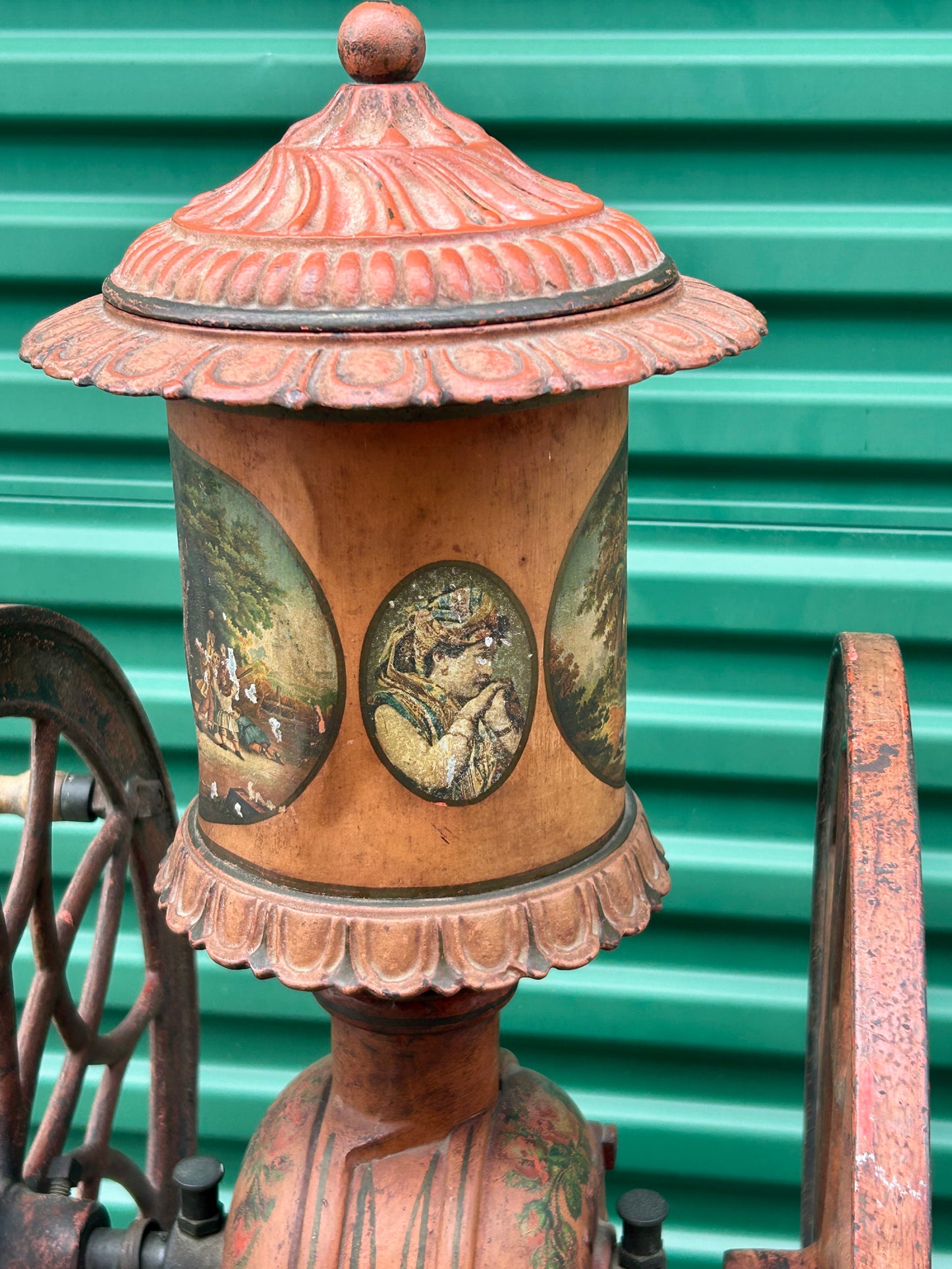 ANTIQUE LANE BROTHERS SWIFT MILLS "SMOKESTACK" COFFEE GRINDER