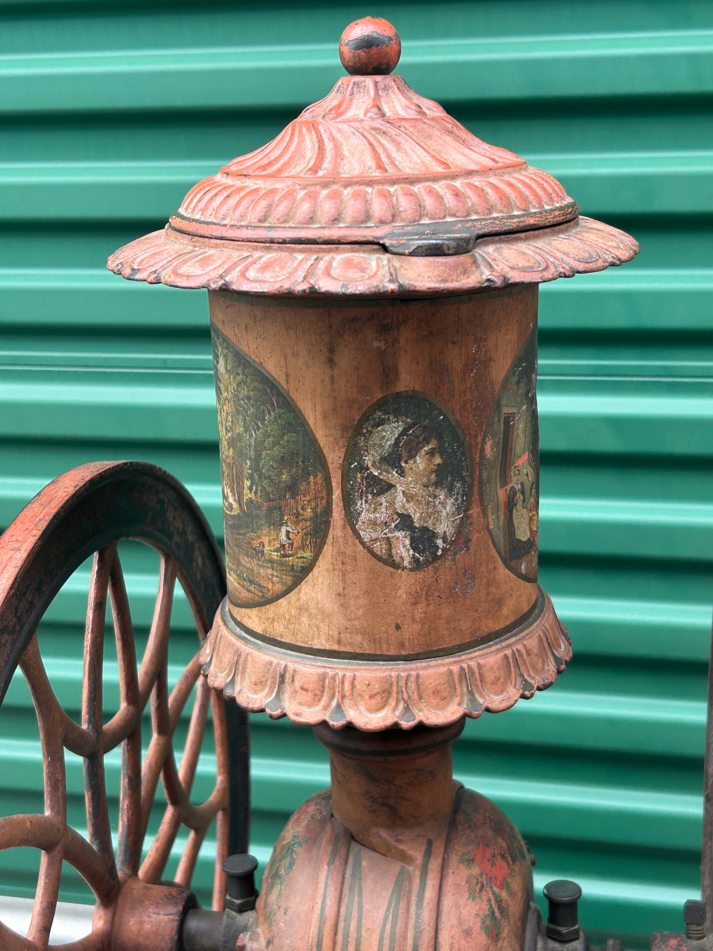 ANTIQUE LANE BROTHERS SWIFT MILLS "SMOKESTACK" COFFEE GRINDER