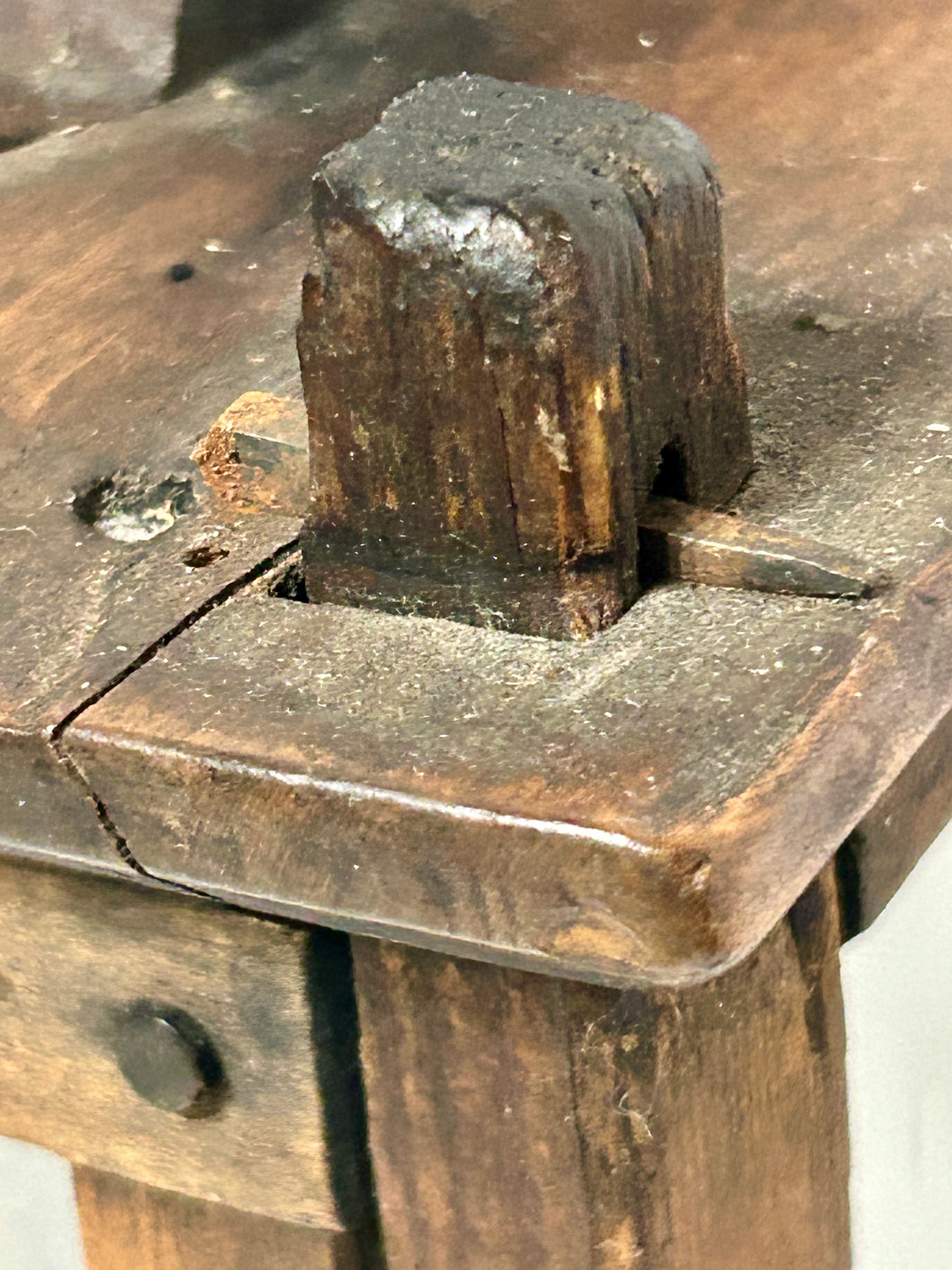 ANTIQUE 1700'S WOODEN CANDLE LANTERN