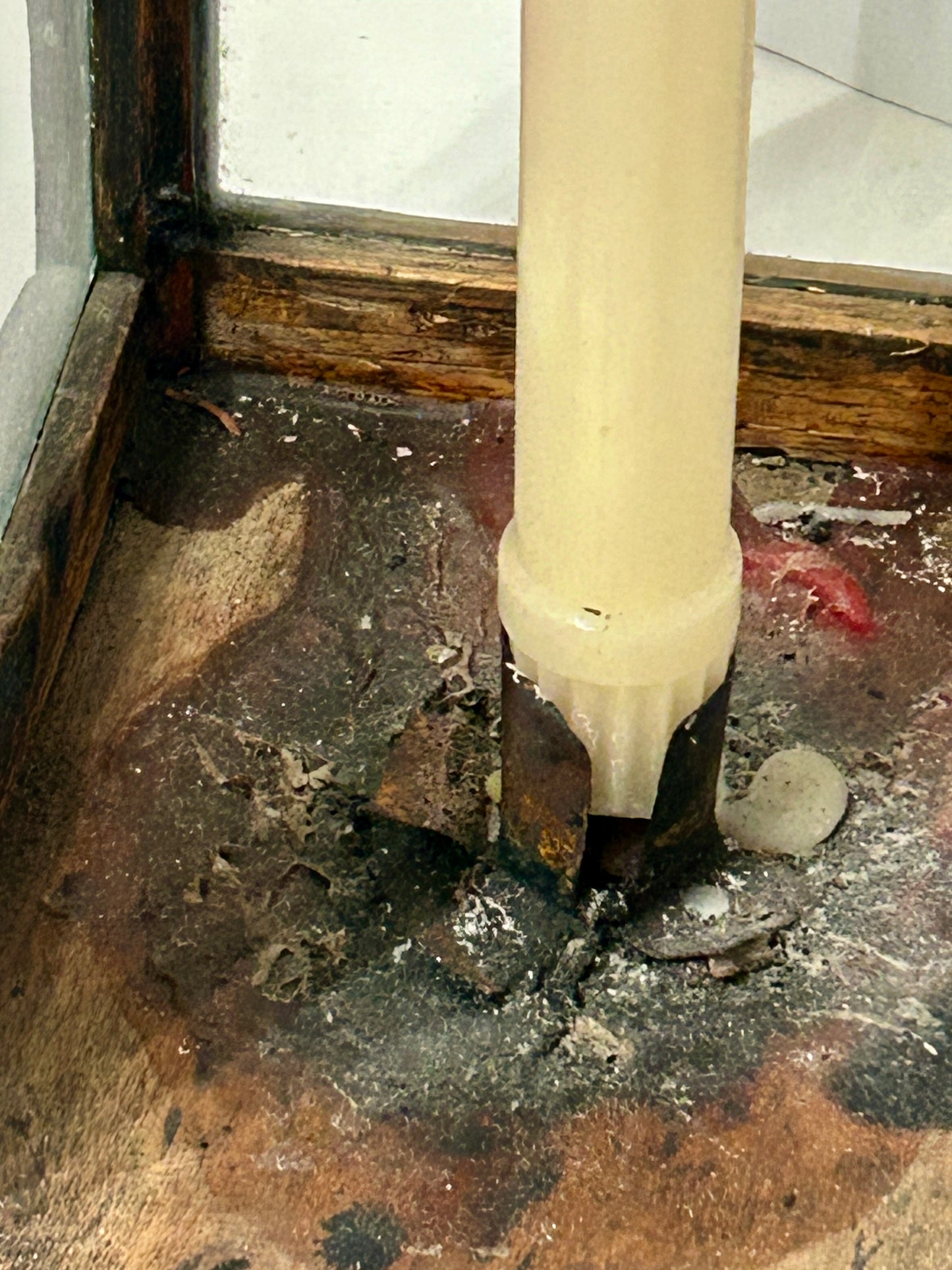 ANTIQUE 1700'S WOODEN CANDLE LANTERN