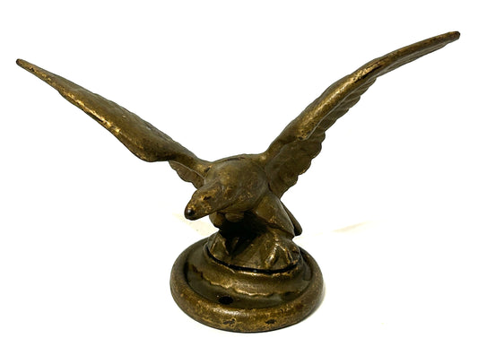ANTIQUE CAST IRON EAGLE WITH WINGS OUT