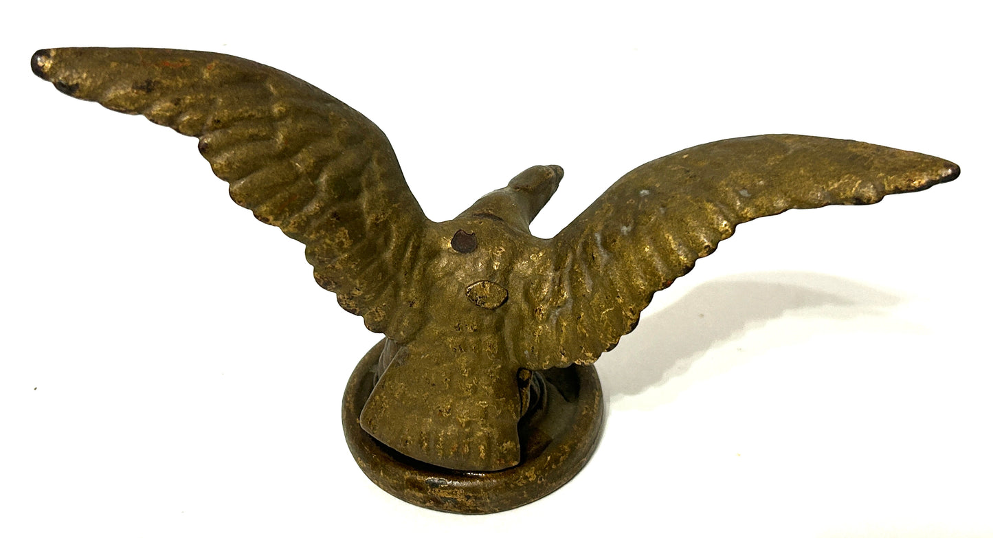 ANTIQUE CAST IRON EAGLE WITH WINGS OUT