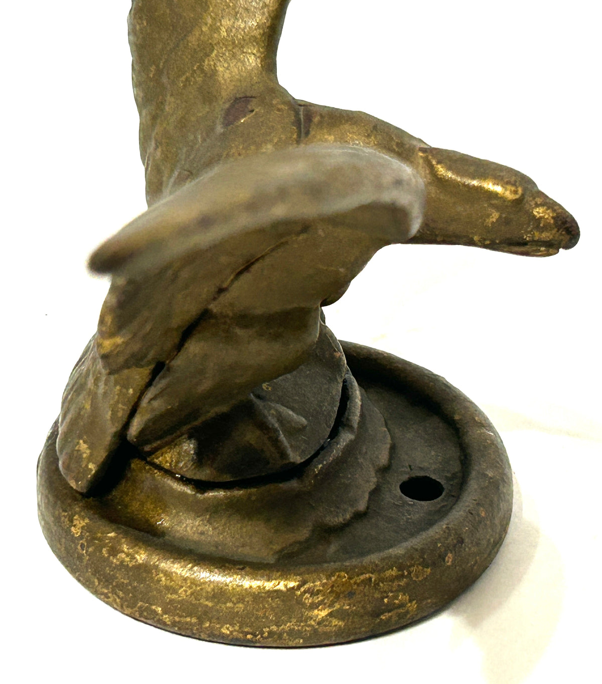 ANTIQUE CAST IRON EAGLE WITH WINGS OUT