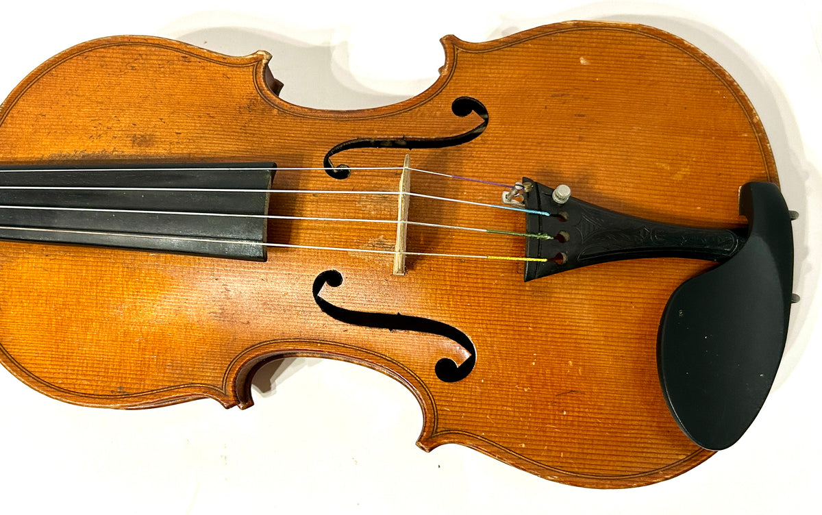 ANTIQUE VIOLIN SIGNED ALBERTO BERTINI NAPLES 1909