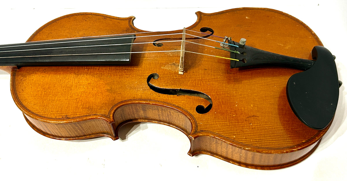 ANTIQUE VIOLIN SIGNED ALBERTO BERTINI NAPLES 1909