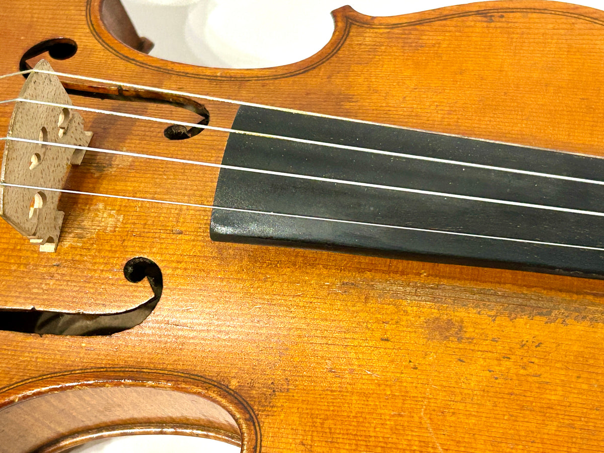 ANTIQUE VIOLIN SIGNED ALBERTO BERTINI NAPLES 1909