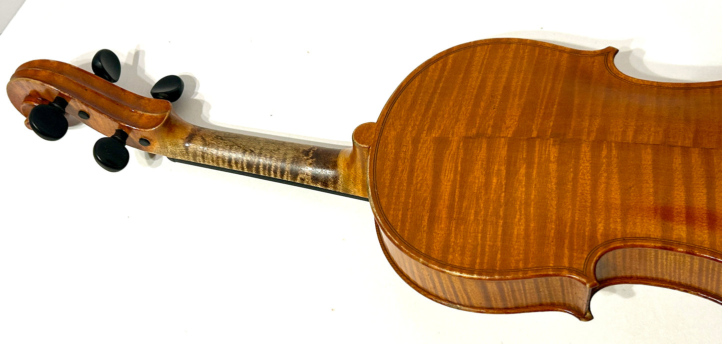 ANTIQUE VIOLIN SIGNED ALBERTO BERTINI NAPLES 1909