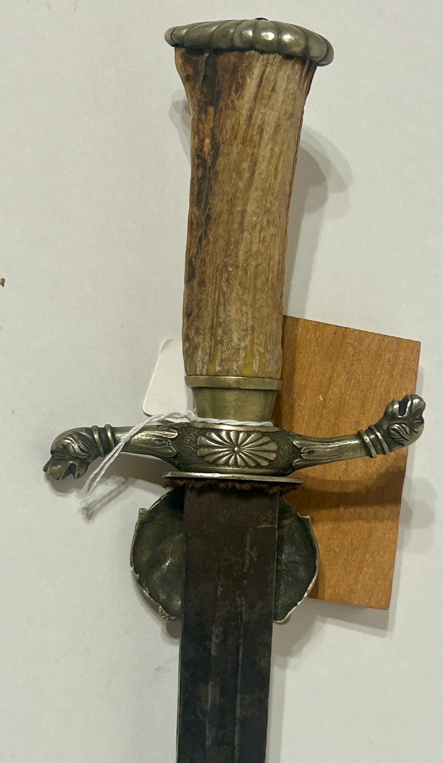 HUNTING DAGGER GERMAN WITH FANCY CARVED ANTELOPE HANDLE