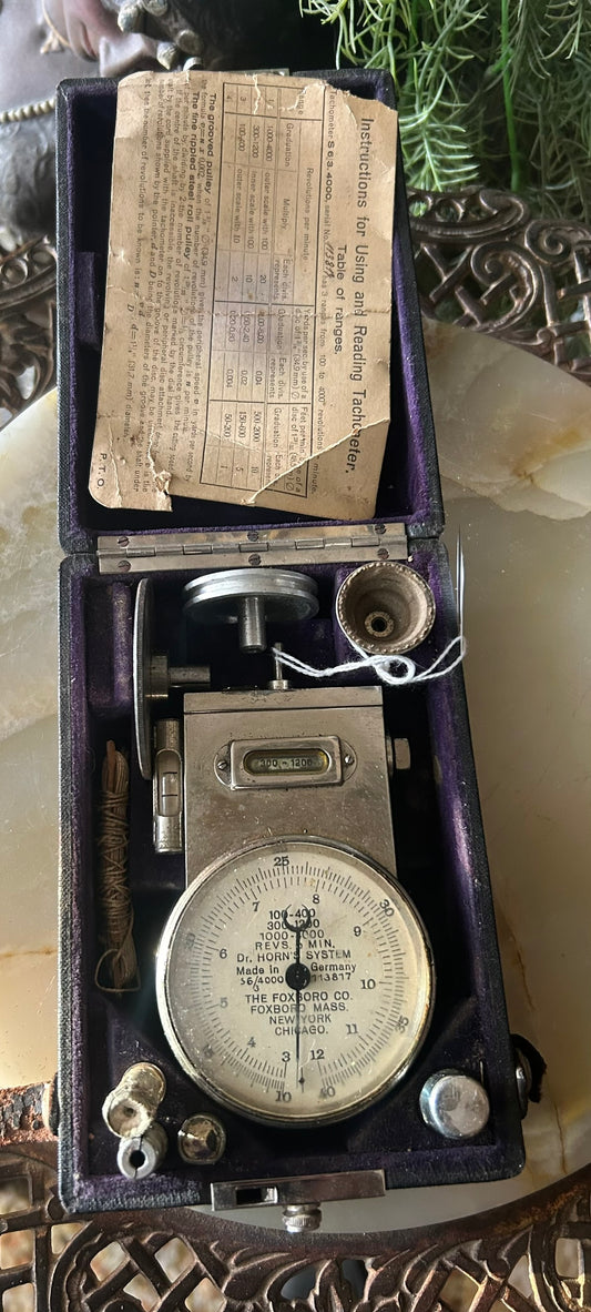 DR. HORN'S SYSTEM ANTIQUE TACHOMETER