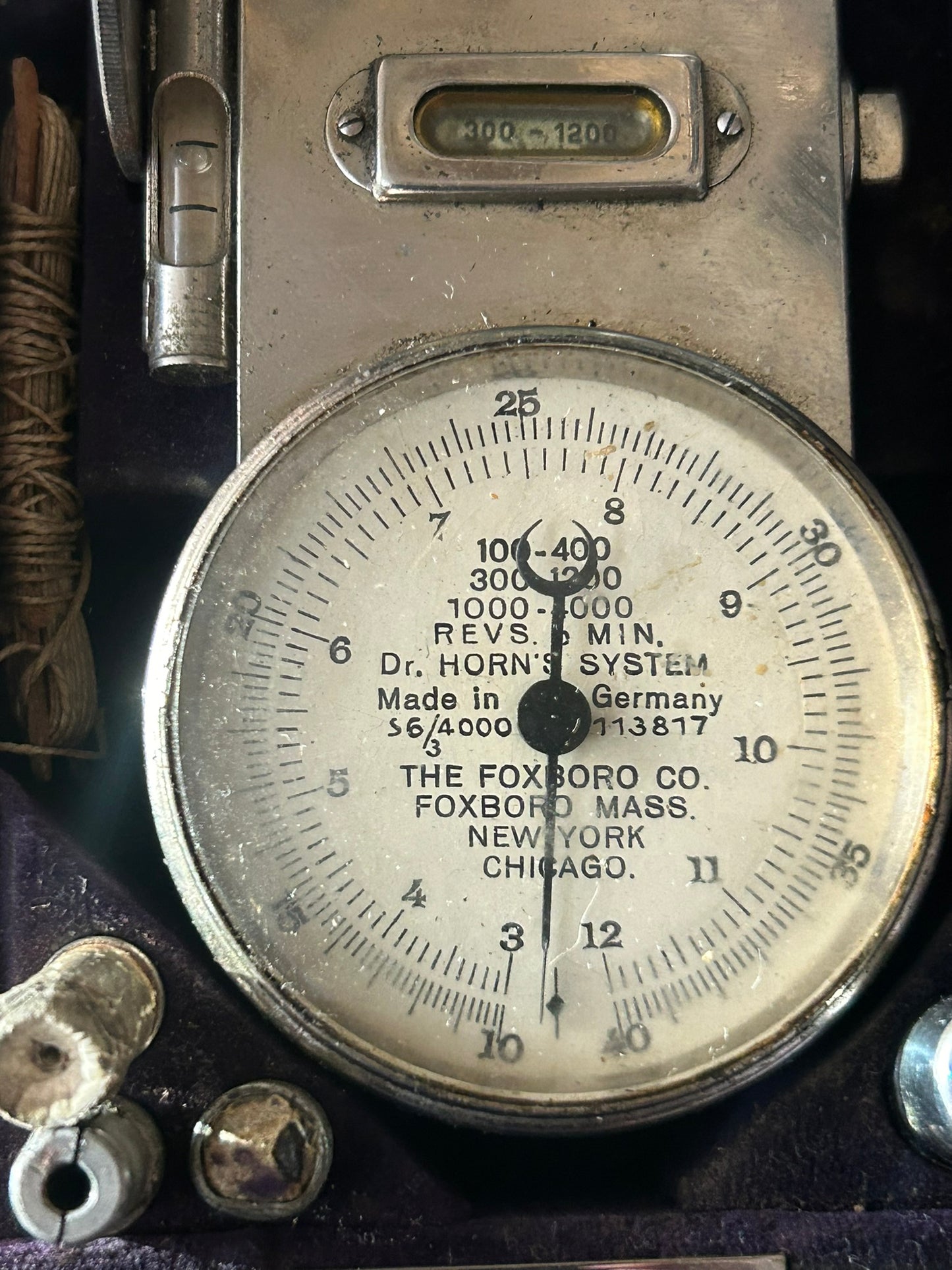 DR. HORN'S SYSTEM ANTIQUE TACHOMETER