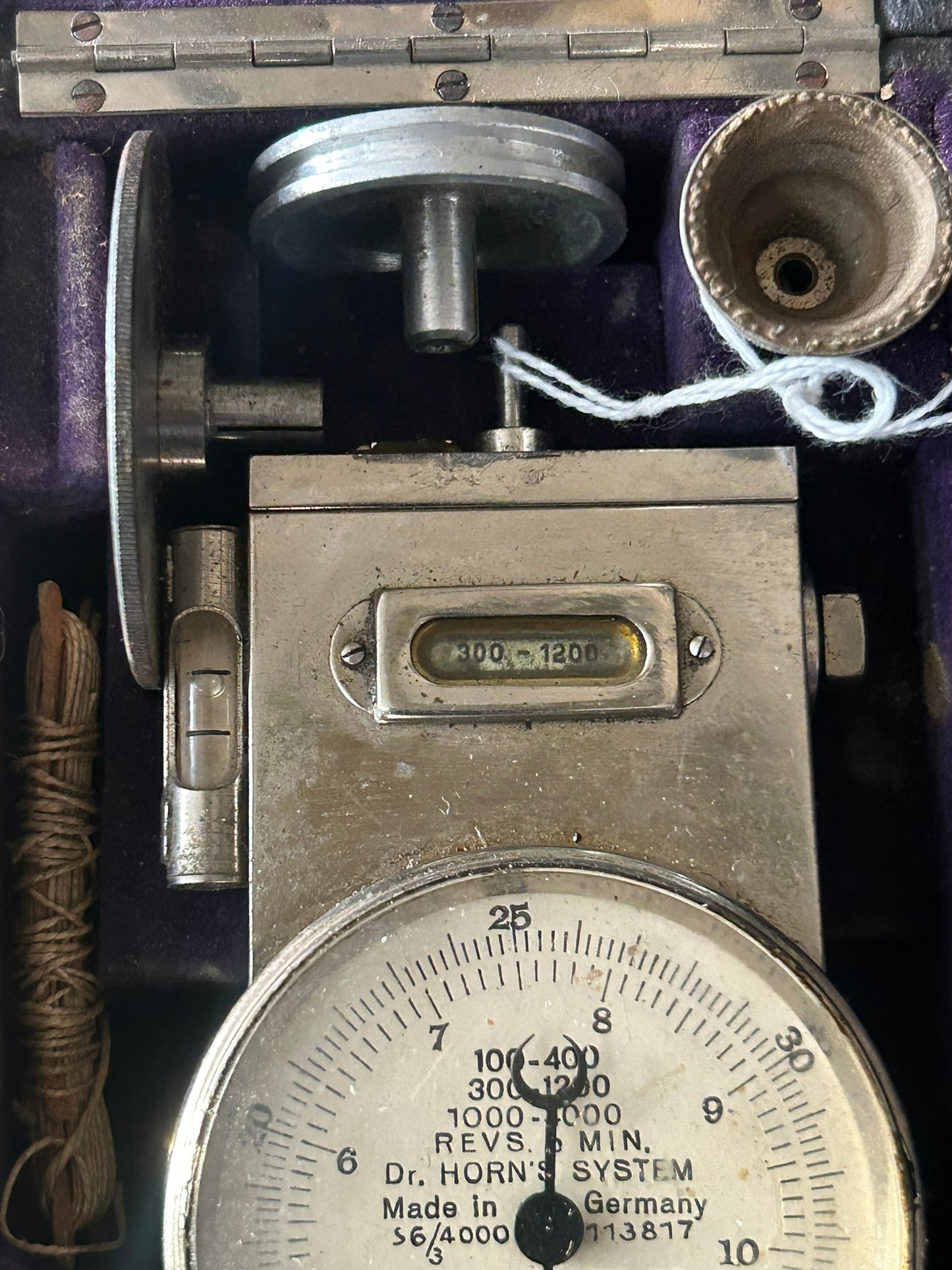 DR. HORN'S SYSTEM ANTIQUE TACHOMETER