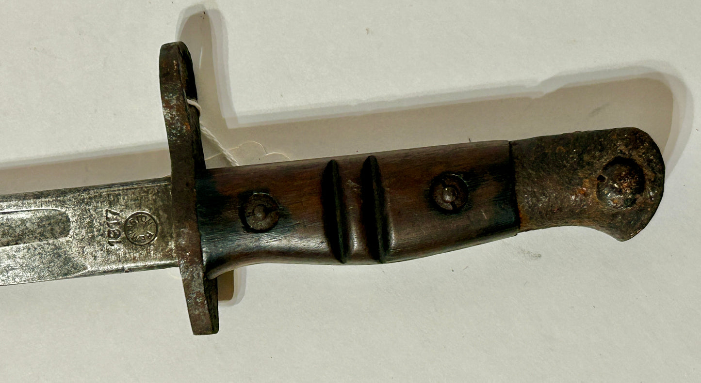 REMINGTON 1917 MODEL BAYONET AND SCABBARD