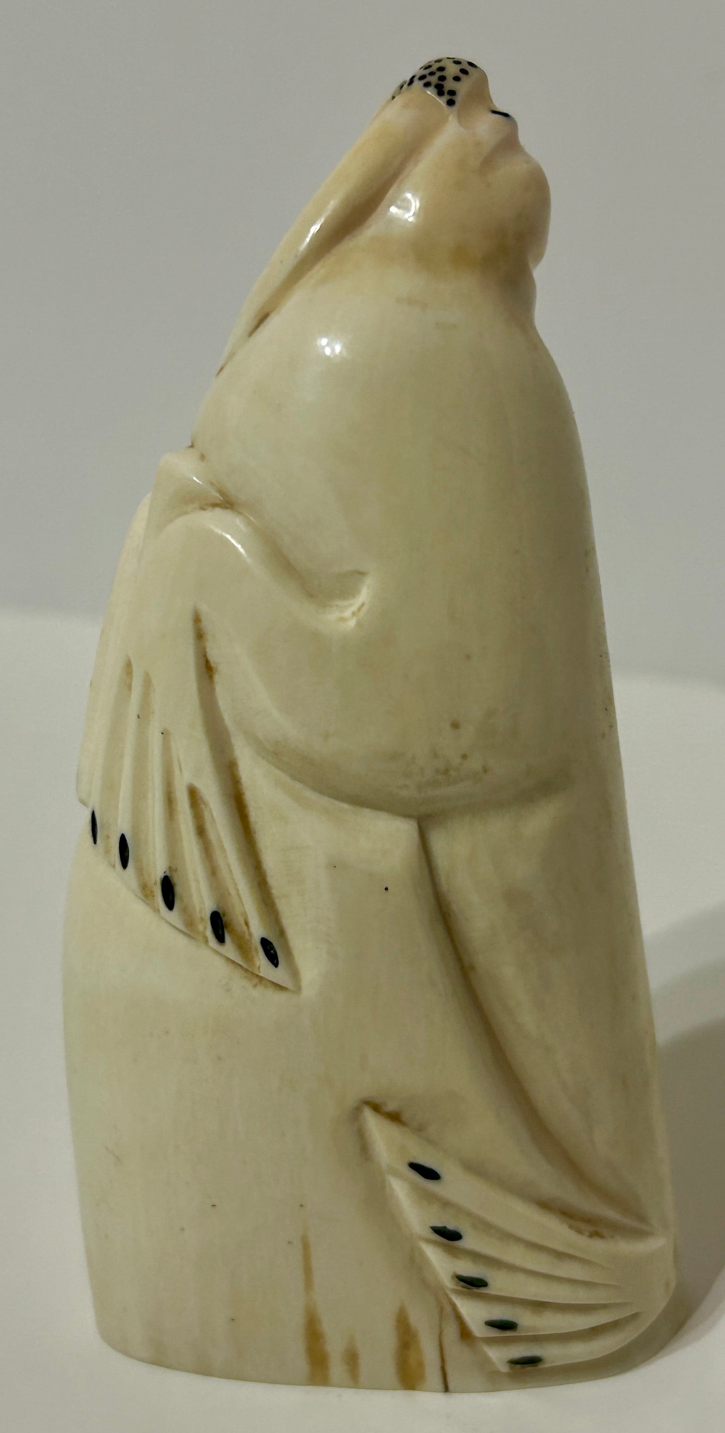 WALRUS IVORY CARVING OF WALRUS NORTH WEST COAST