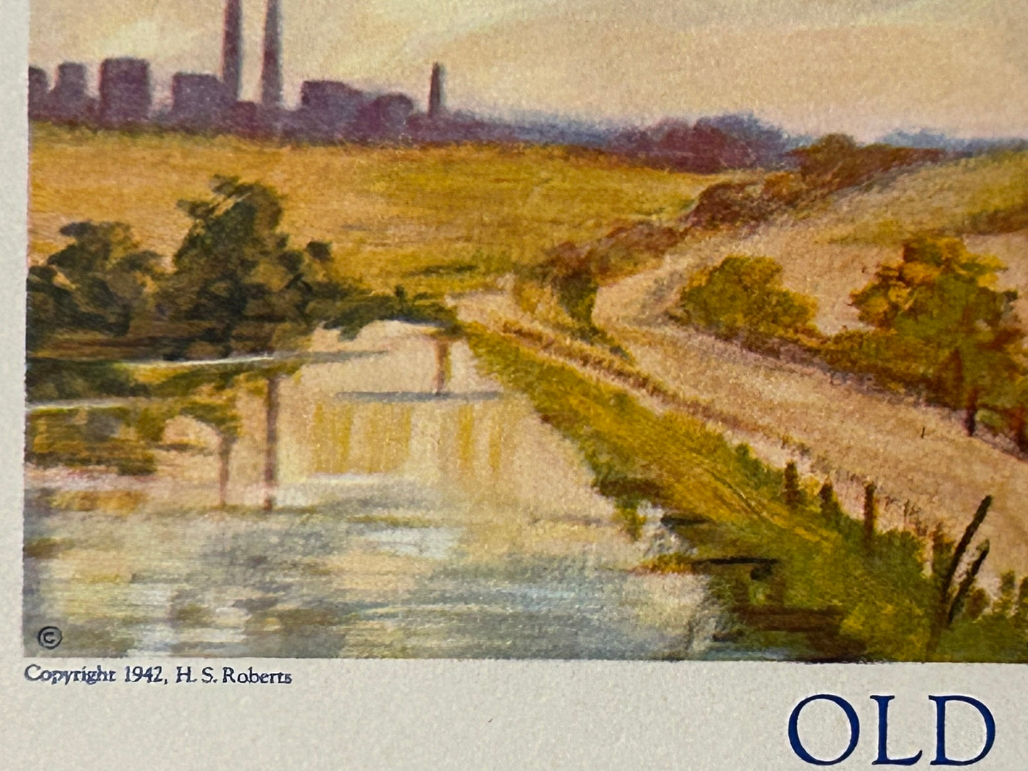 "OLD GLORY" PATRIOTIC 1942 FLAG PRINT FROM C. A. SHERMAN PAINTING