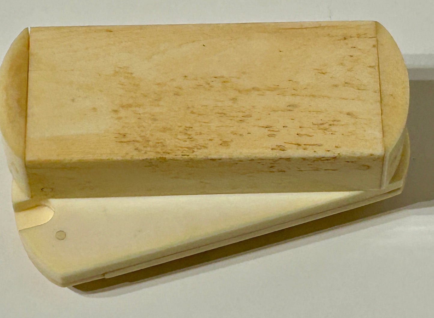 WHALE IVORY CARVED  PUZZLE BOX